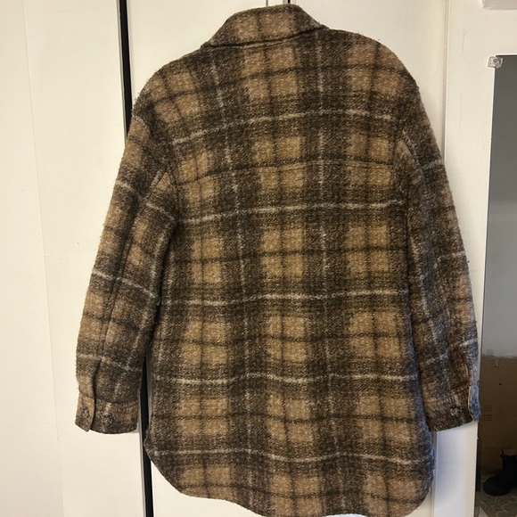 Wilfred Ganna wool shirt jacket - brown plaid - Picture 2 of 4
